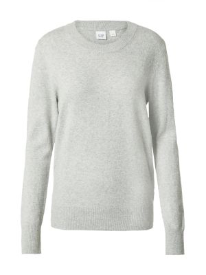 Меланжов пуловер Gap сиво