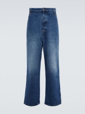 Priliehavé džínsy s rovným strihom Ami Paris modrá