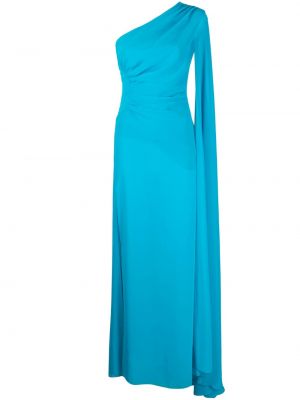 Večernja haljina s draperijom Blanca Vita plava