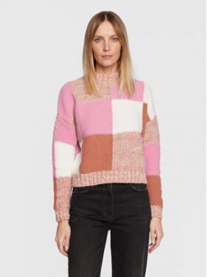 Oversized bavlněný svetr Cotton On růžový
