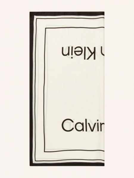 Шелковый шарф Calvin Klein черный