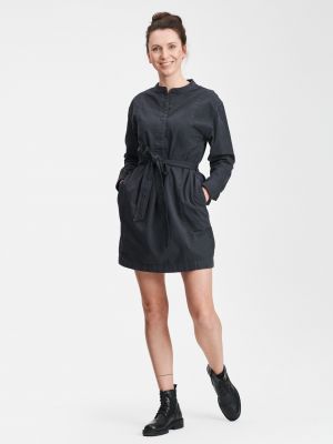 Bavlnené mini šaty Gap čierna