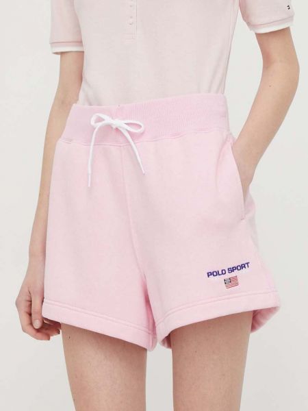 Melange magas derekú rövidnadrág Polo Ralph Lauren rózsaszín