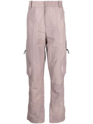 Pantaloni cargo cu imagine A-cold-wall* roz