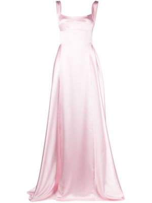 Satynowa sukienka wieczorowa bez rękawów Atu Body Couture różowa