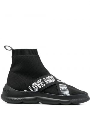 Sneakers Love Moschino μαύρο