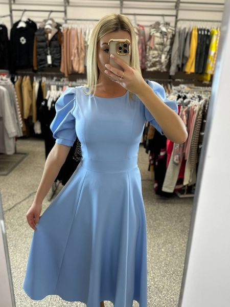 Platėjanti suknelė Livien mėlyna