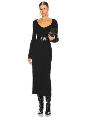 Kleid mit v-ausschnitt Enza Costa schwarz