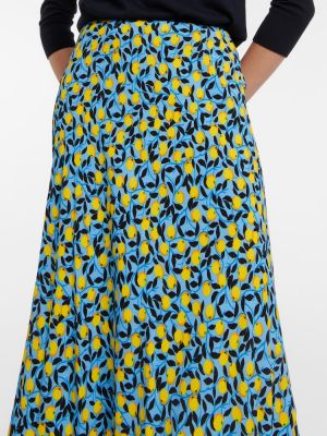 Obojstranná midi sukňa so sieťovinou Diane Von Furstenberg