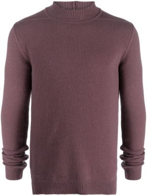 Плетен пуловер Rick Owens виолетово