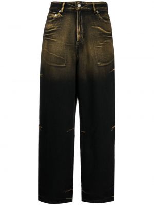 Voľné džínsy s prechodom farieb We11done čierna