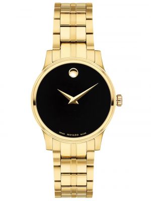 Женские швейцарские часы с браслетом из нержавеющей стали с золотым PVD-покрытием, 28 мм Movado золотой