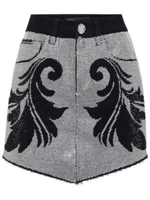 Křišťálové džínová sukně Philipp Plein