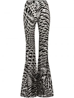 Pantaloni cu imagine plasă cu stele Mugler negru