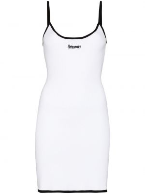 Mini vestido de cuello redondo Opérasport blanco