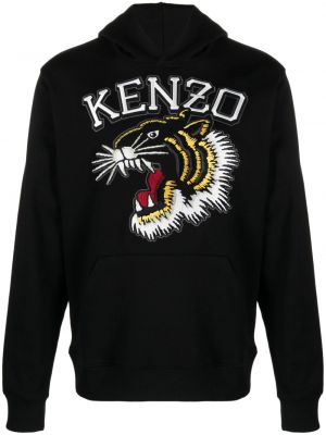 Siuvinėtas džemperis su gobtuvu su tigro raštu Kenzo juoda