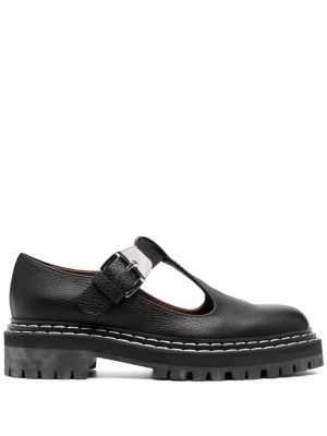 Skinn loafers Proenza Schouler svart