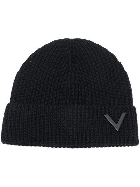 Czarna czapka Valentino