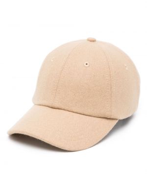 Vilnonis kepurė su snapeliu Fursac smėlinė