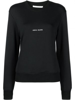 Trykt bomull sweatshirt Jason Wu Collection svart