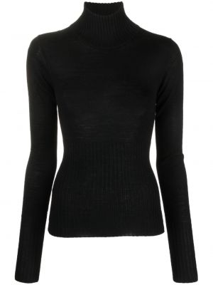 Sweter z wełny merino Remain czarny