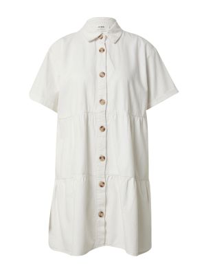 Jednofarebné bavlnené priliehavé košeľové šaty Cotton On