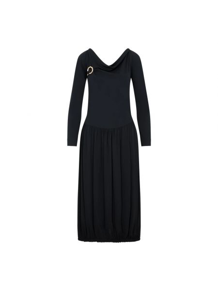 Czarna sukienka midi Lanvin