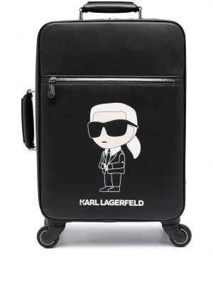 Toczący się bagaż Karl Lagerfeld - сzarny