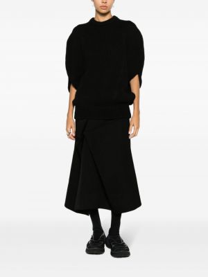 Sweter wełniany Comme Des Garcons czarny