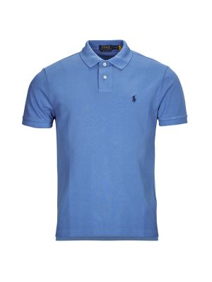 Hálós rövid ujjú pólóing Polo Ralph Lauren kék