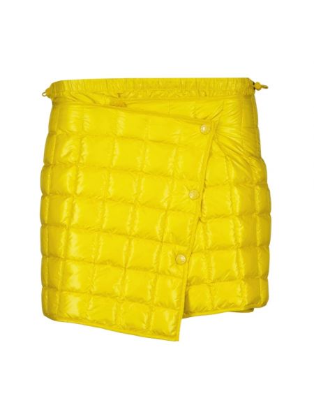 Mini spódniczka Moncler żółta
