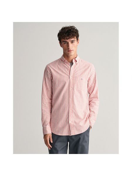 Рубашка с длинным рукавом Gant розовая