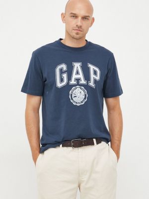 Pamučna majica Gap plava