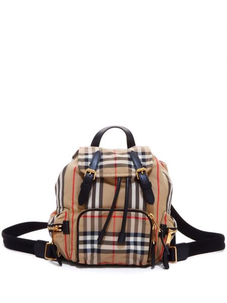 Ретро карирана раница Burberry Pre-owned