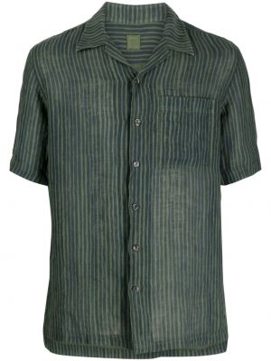 Chemise en lin à rayures 120% Lino vert