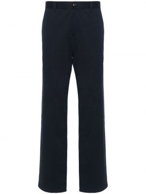 Pantalon droit en coton A.p.c. bleu