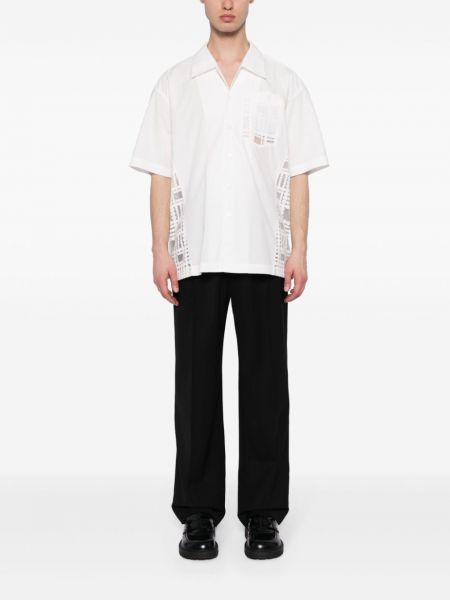 Siuvinėta marškiniai Feng Chen Wang balta