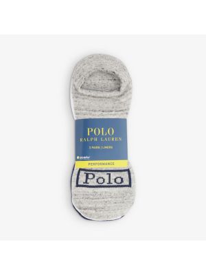 Хлопковые носки с принтом Polo Ralph Lauren белые