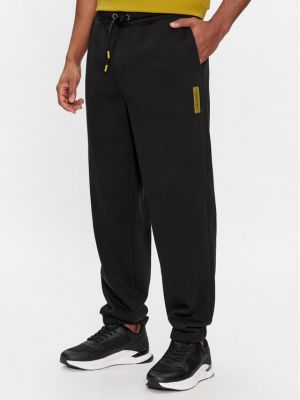 Pantaloni sport cu croială lejeră Calvin Klein negru