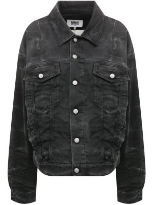 Черная джинсовая куртка Mm6