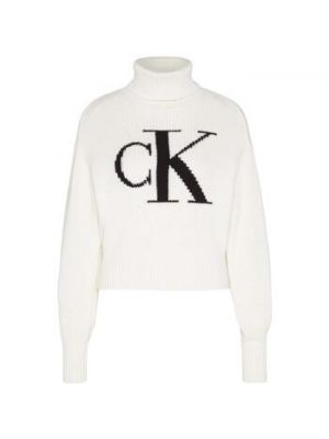 Sweter Calvin Klein Jeans beżowy