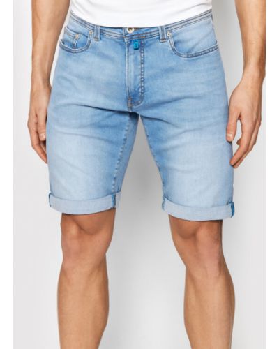 Szorty jeansowe 34520/000/8030 Niebieski Regular Fit Pierre Cardin