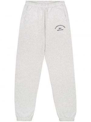 Pantalon de sport en coton Sporty & Rich gris