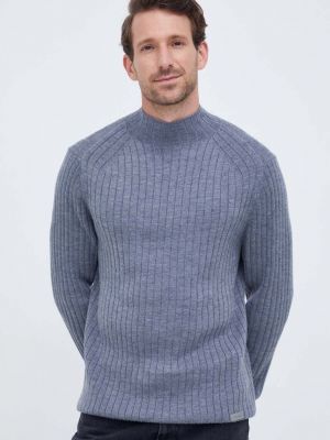Gyapjú pulóver Calvin Klein szürke