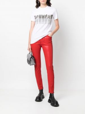 Jeans skinny John Richmond rouge