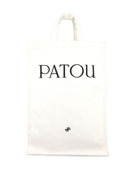 Shopper handtasche mit print Patou weiß