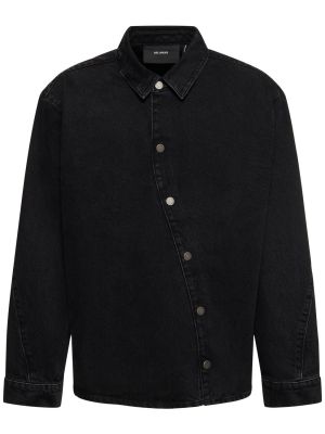 Medvilninė marškiniai Axel Arigato juoda