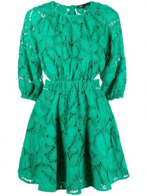 Памучна мини рокля Maje зелено