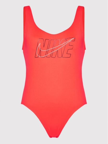 Jednodílné plavky Nike oranžové