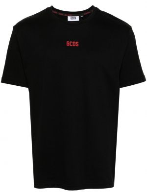 Bombažna majica s potiskom Gcds črna